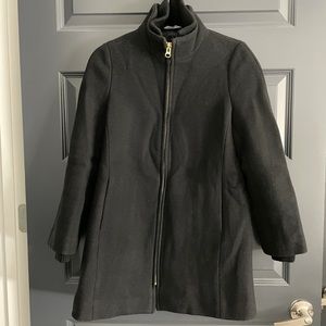 J.Crew Petite Lodge Coat Black 2P